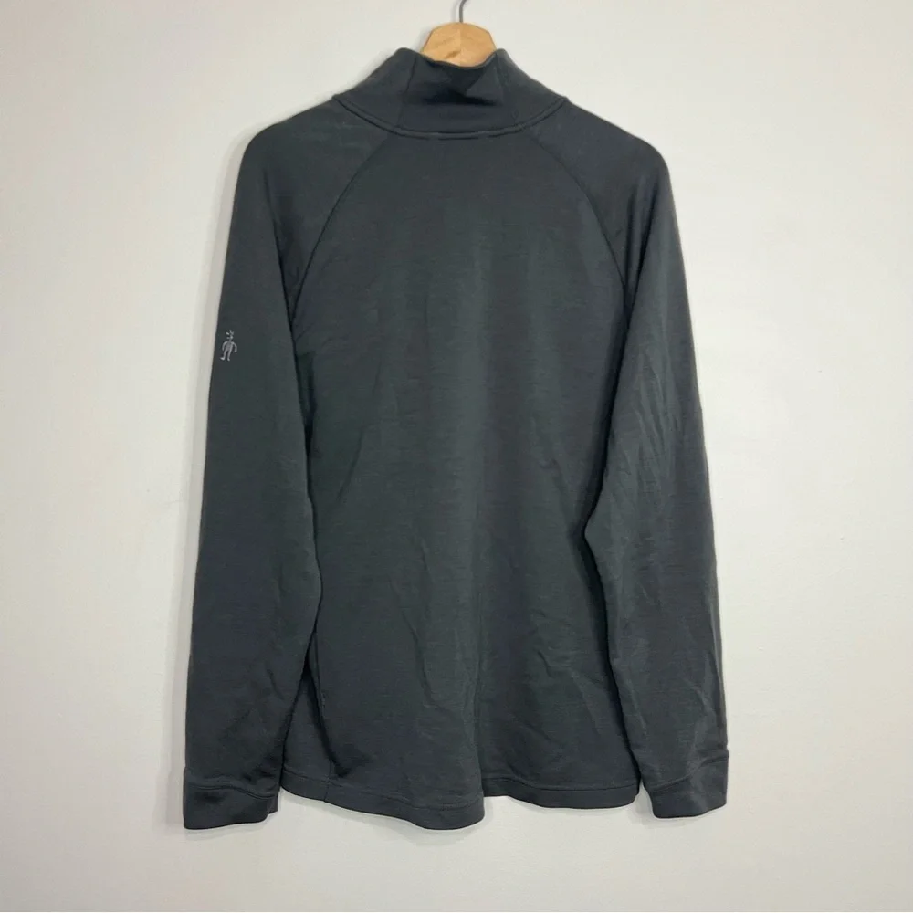 Smartwool Gray Performance 1/4 Zip Pullover L - Picture 6 of 6